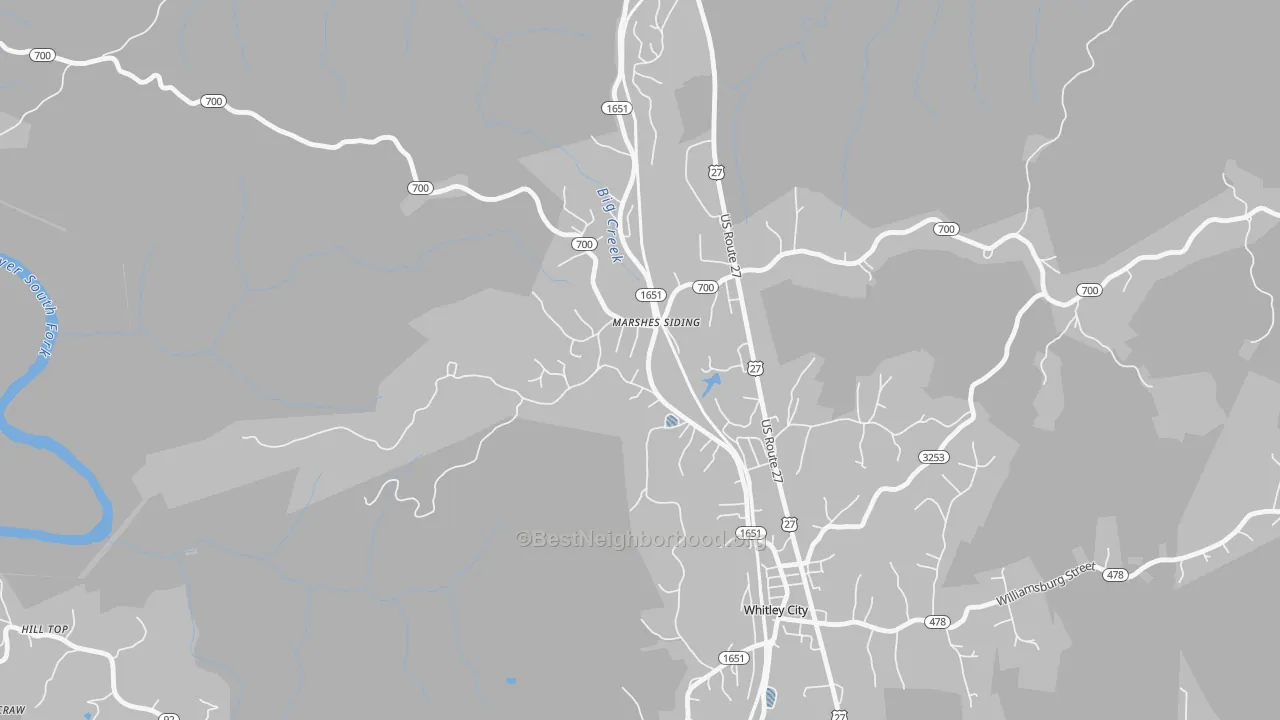 Transit Grade map of 42631, KY