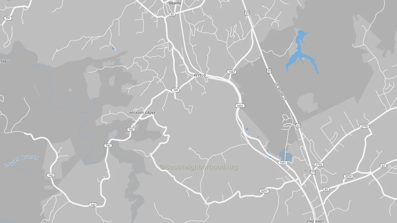 Transit Grade map of 42638, KY