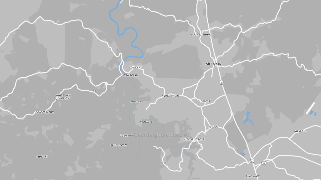 Transit Grade map of 42647, KY