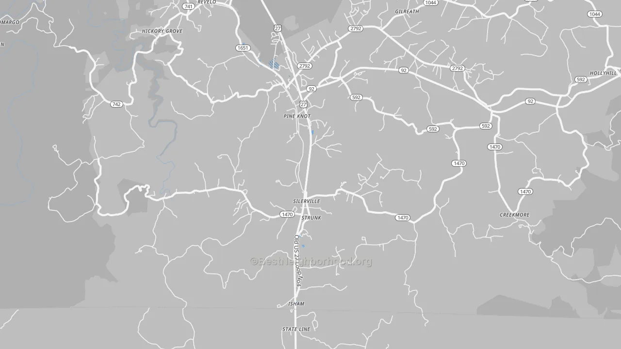 Transit Grade map of 42649, KY
