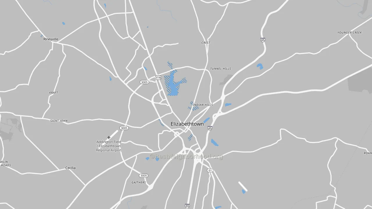 Transit Grade map of 42701, KY