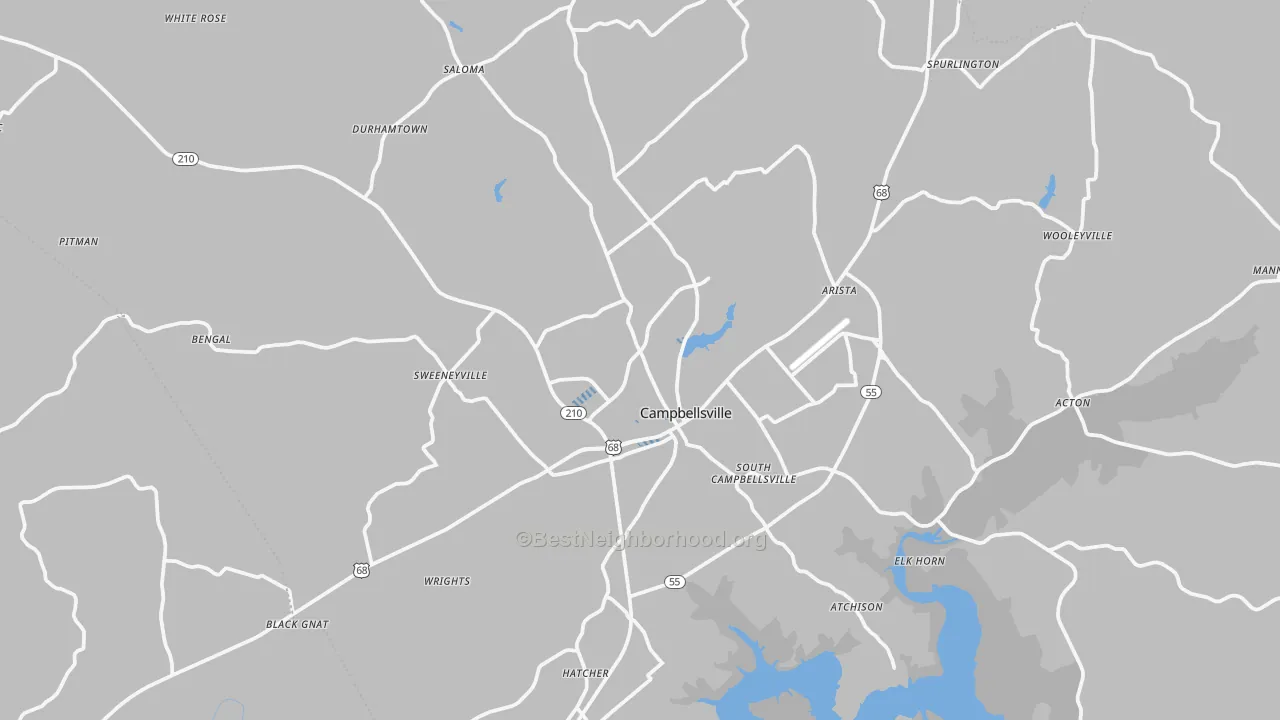 Transit Grade map of 42718, KY