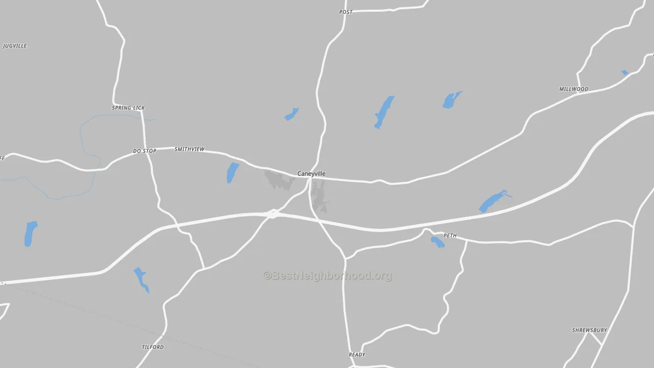 Transit Grade map of 42721, KY