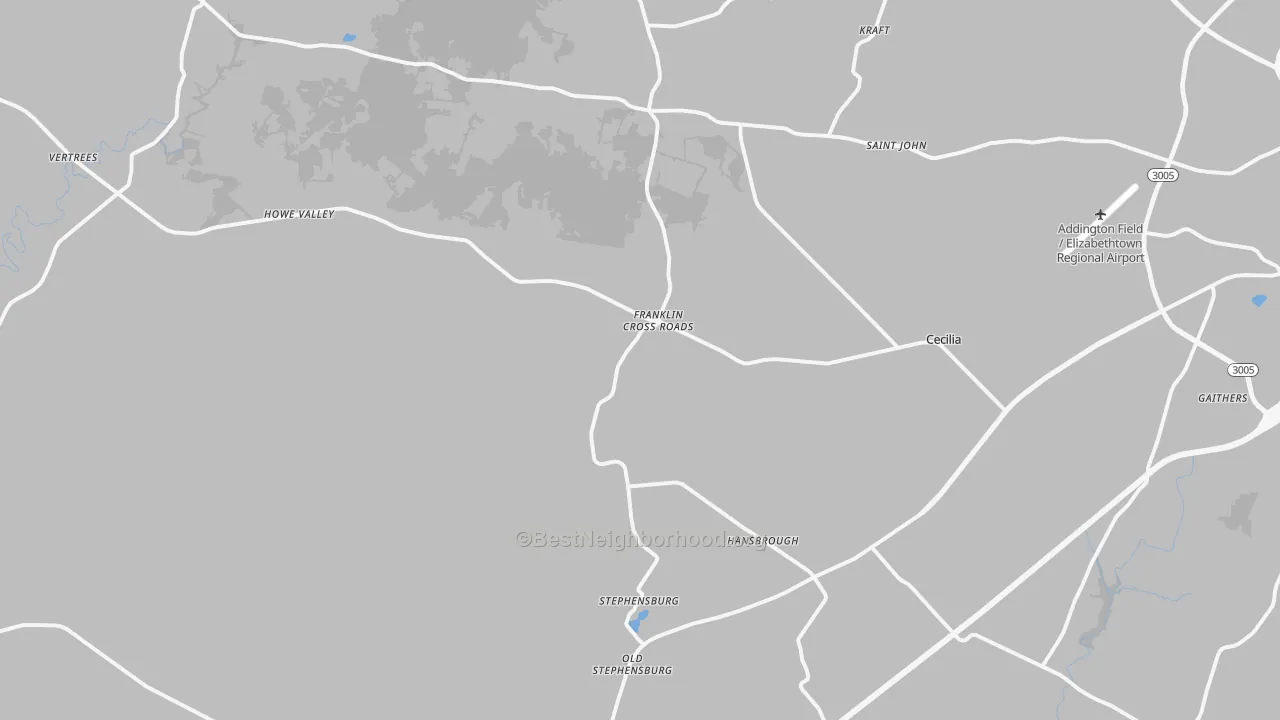 Transit Grade map of 42724, KY