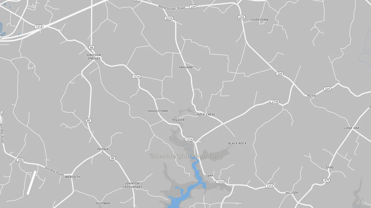 Transit Grade map of 42726, KY