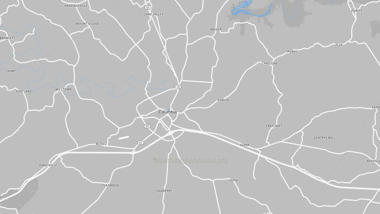 Transit Grade map of 42728, KY