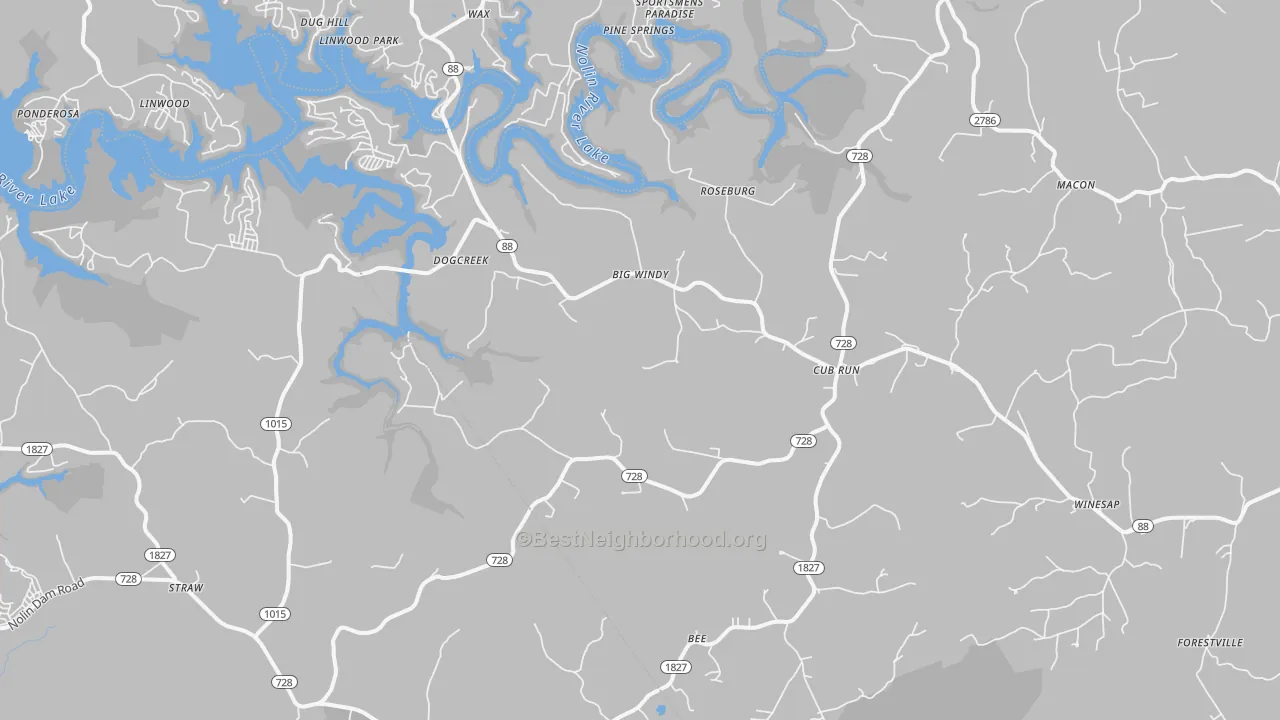 Transit Grade map of 42729, KY