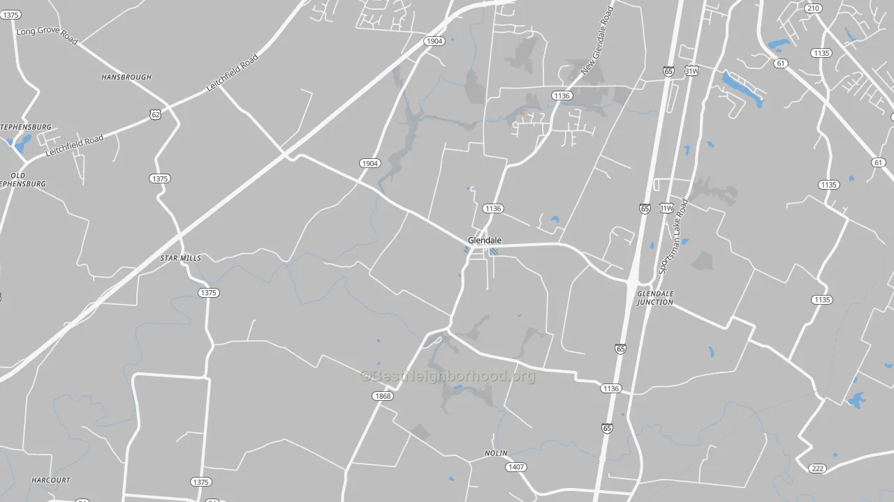 Transit Grade map of 42740, KY