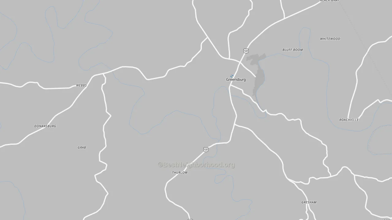Transit Grade map of 42743, KY