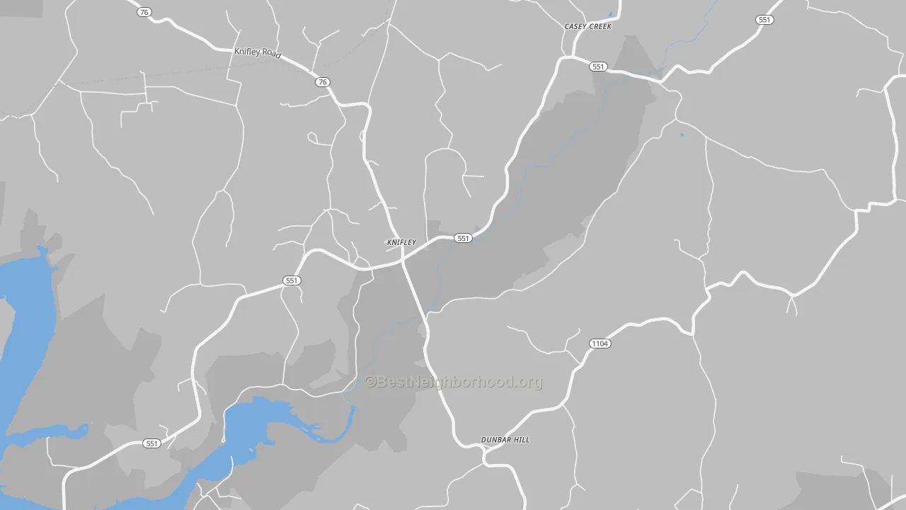 Transit Grade map of 42753, KY