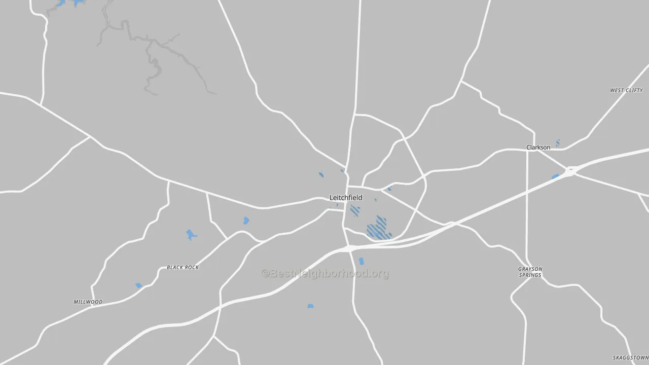 Transit Grade map of 42754, KY