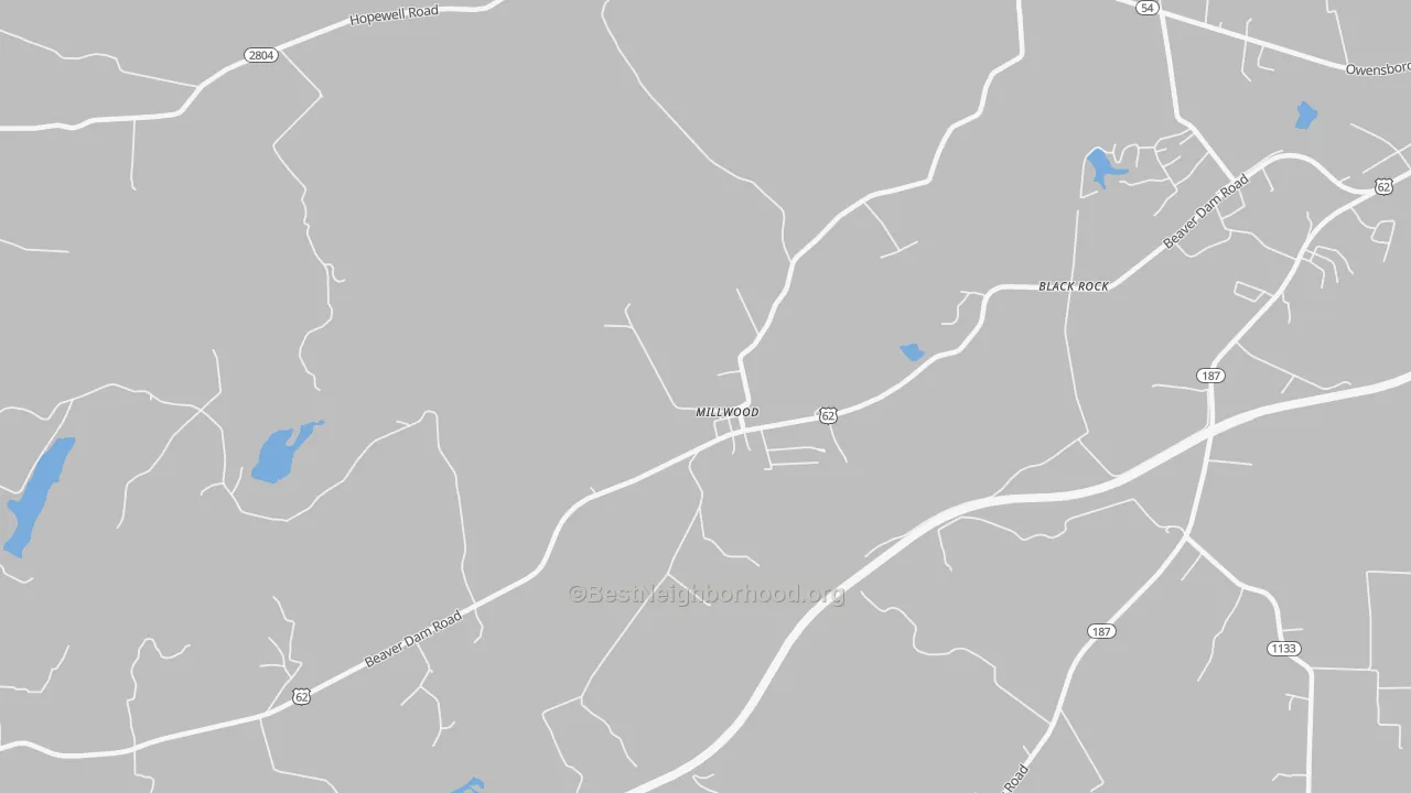 Transit Grade map of 42762, KY