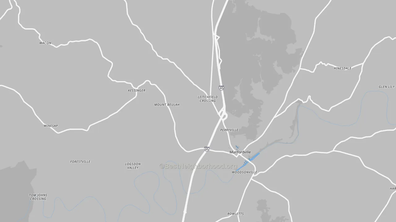 Transit Grade map of 42765, KY