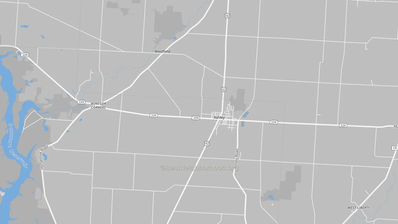 Transit Grade map of 43003, OH