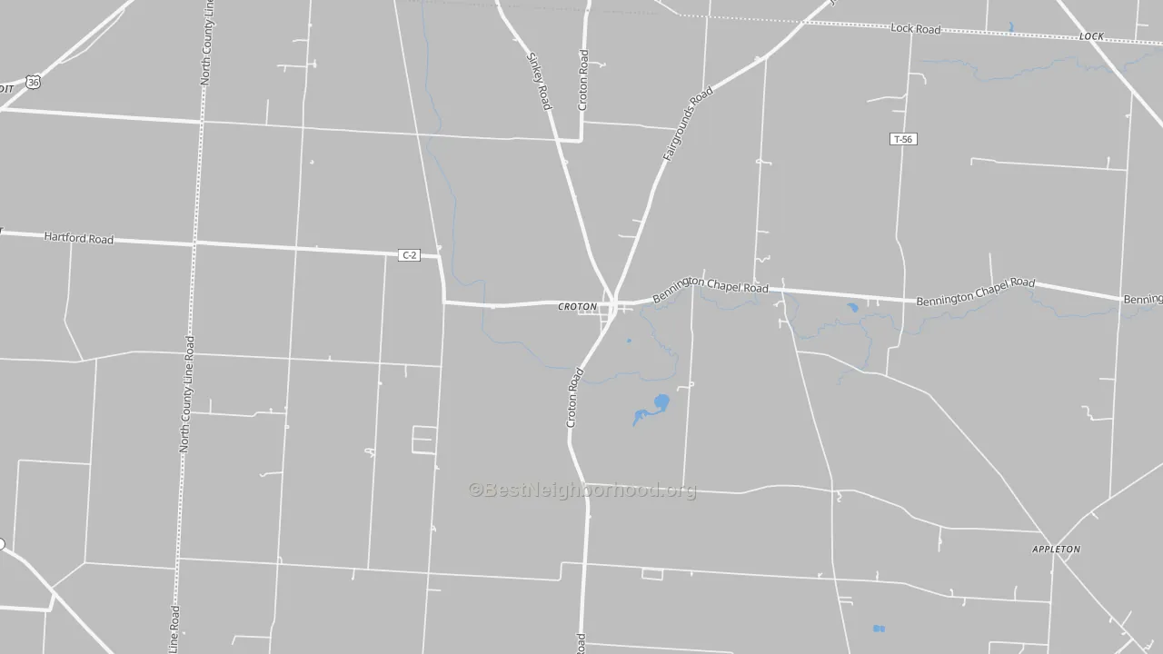 Transit Grade map of 43013, OH