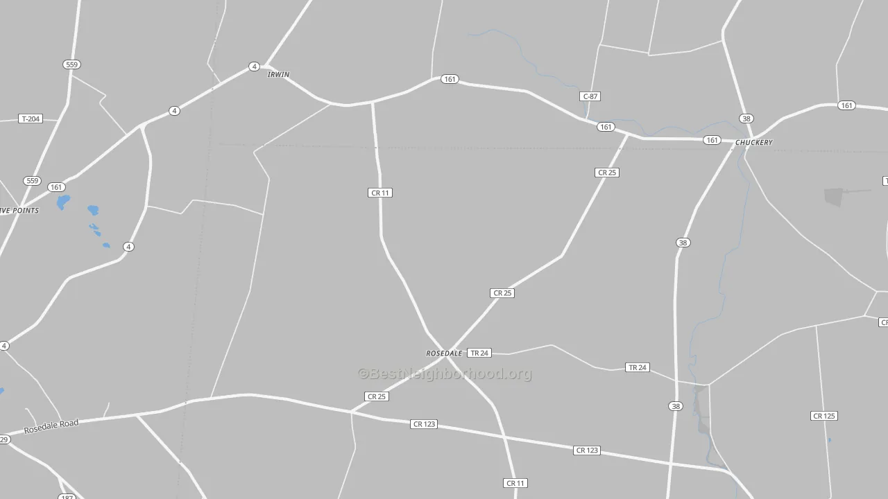 Transit Grade map of 43029, OH