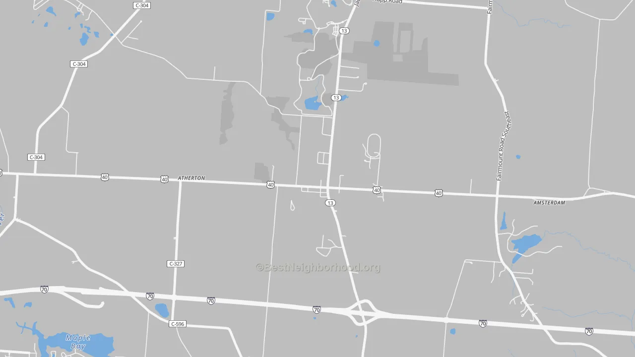 Transit Grade map of 43030, OH
