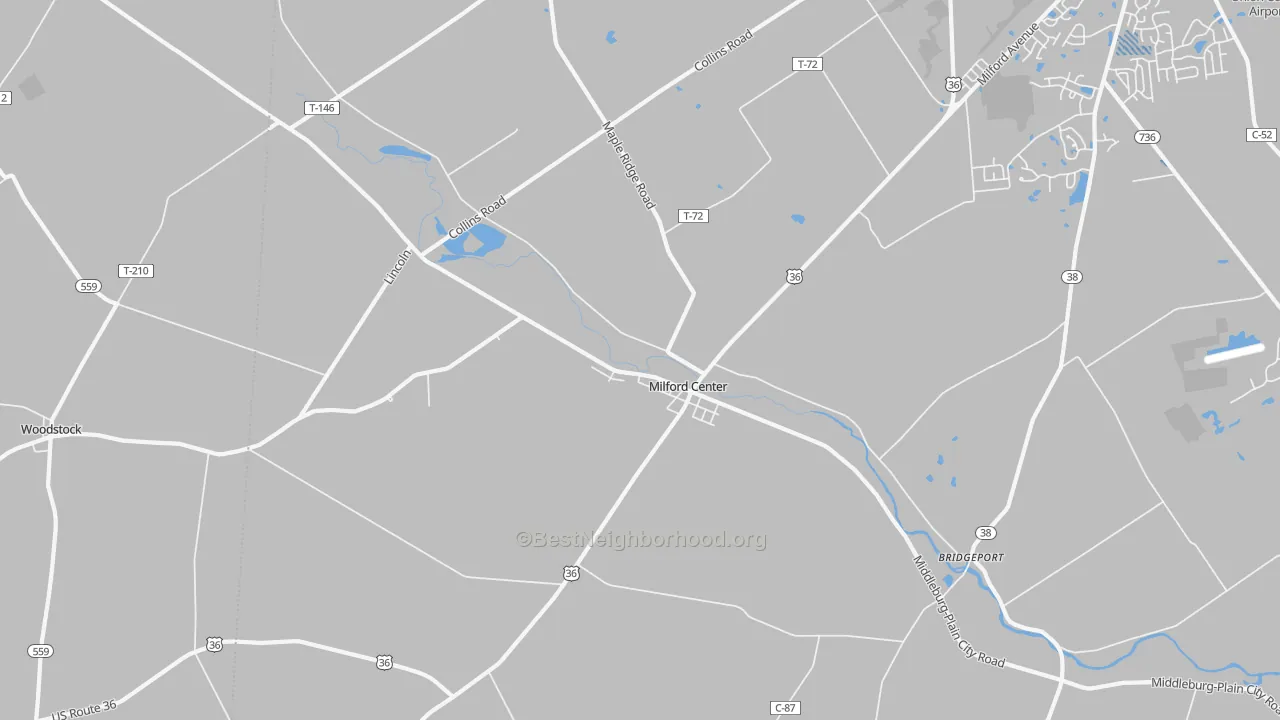Transit Grade map of 43045, OH