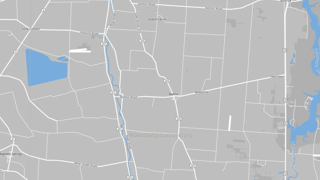 Transit Grade map of 43066, OH