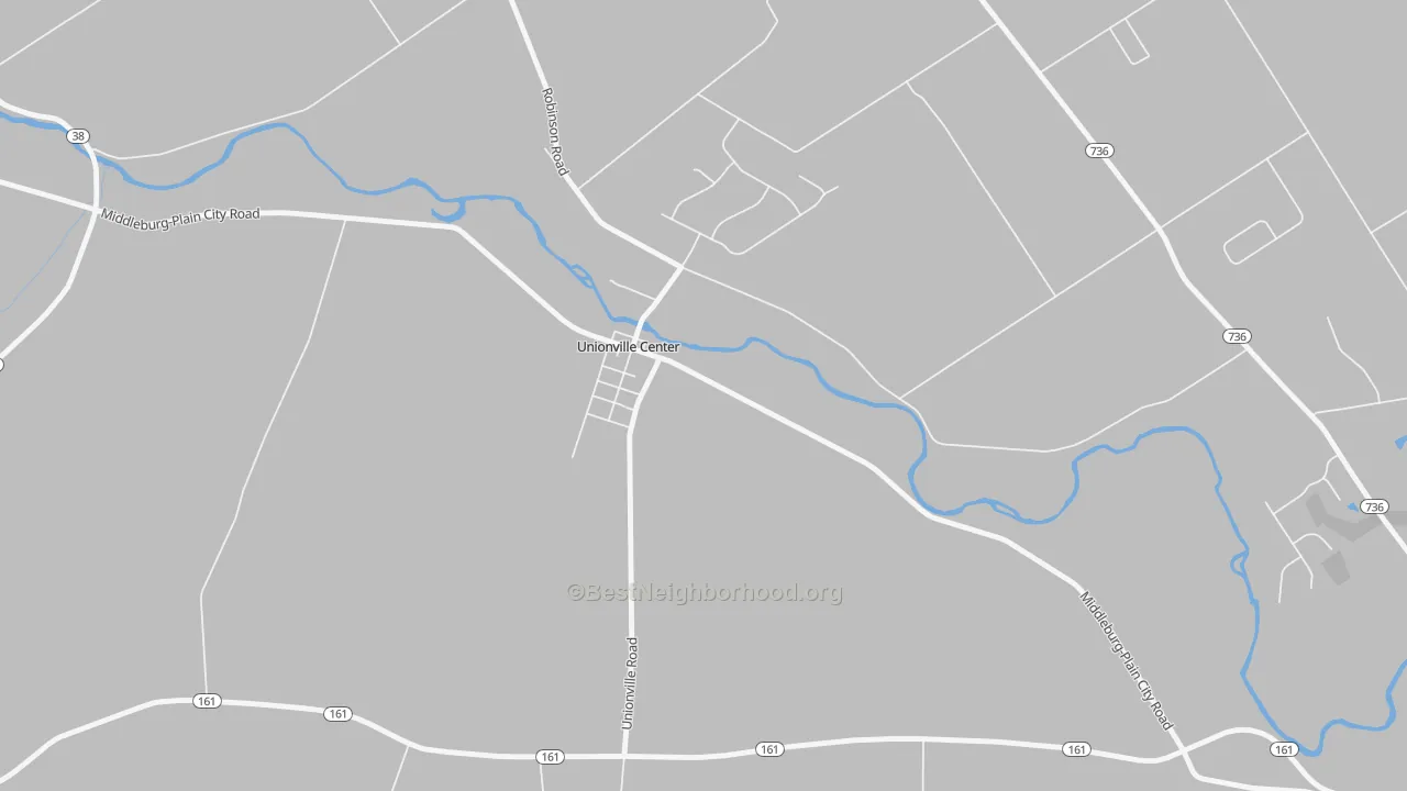 Transit Grade map of 43077, OH