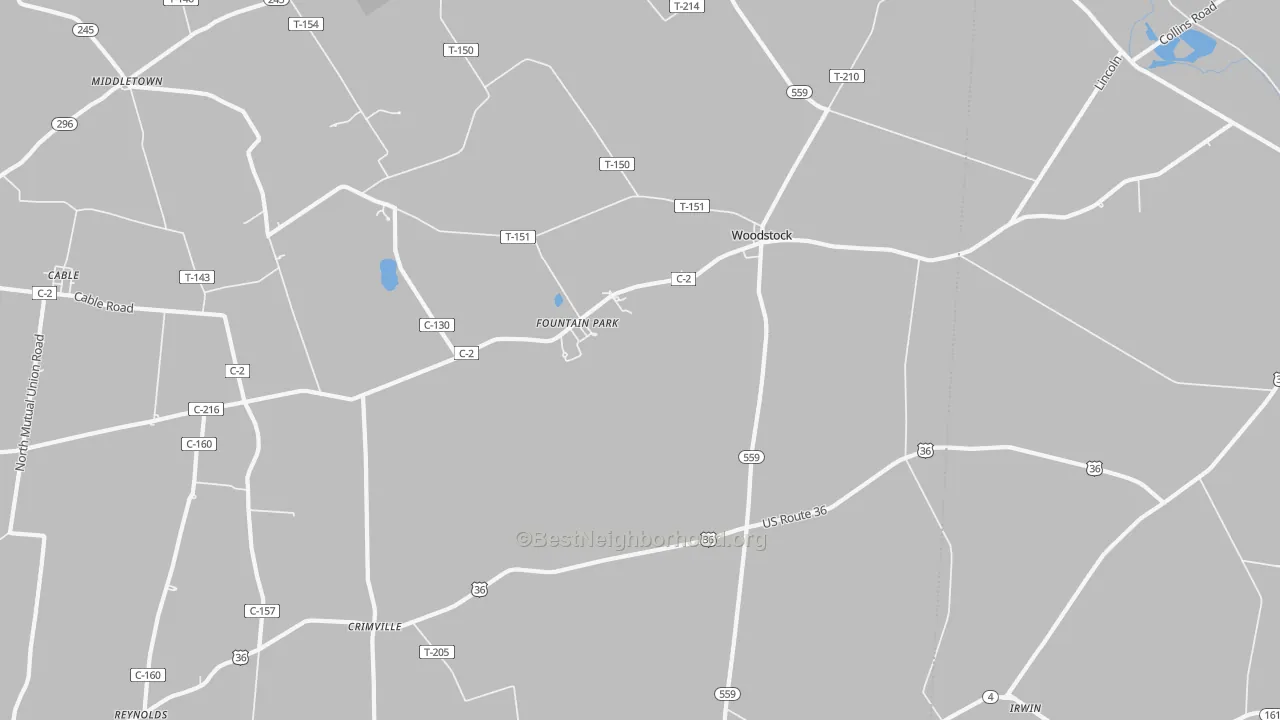 Transit Grade map of 43084, OH