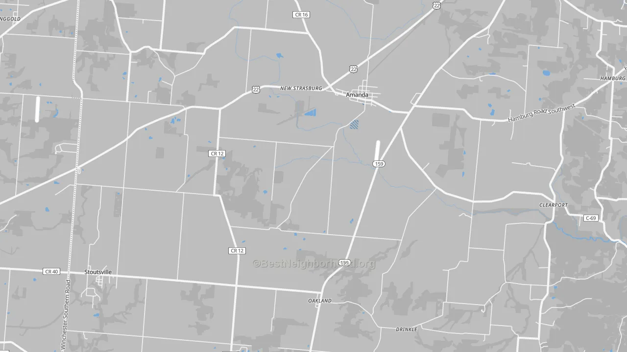 Transit Grade map of 43102, OH