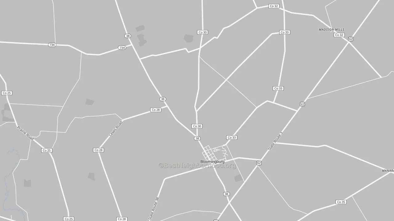 Transit Grade map of 43106, OH