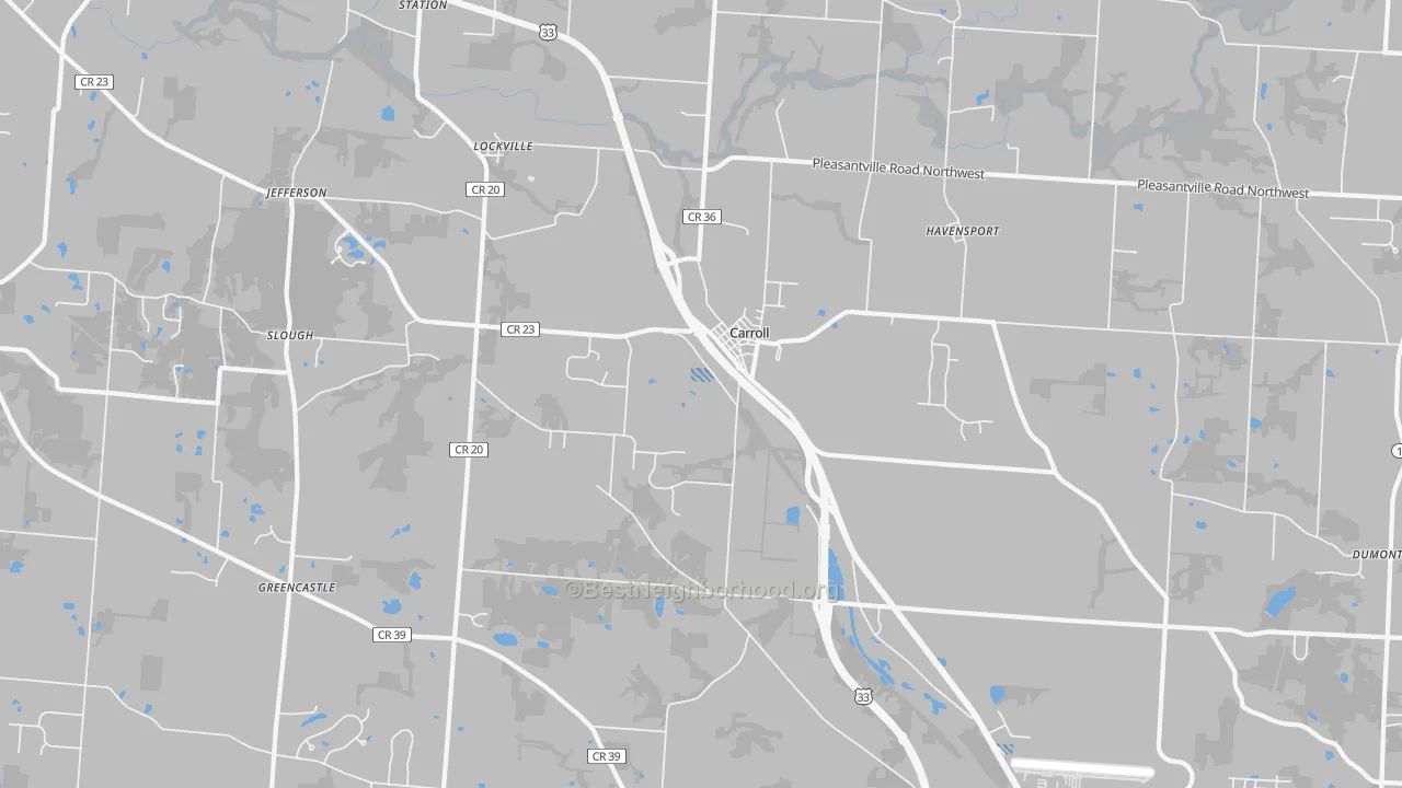 Transit Grade map of 43112, OH
