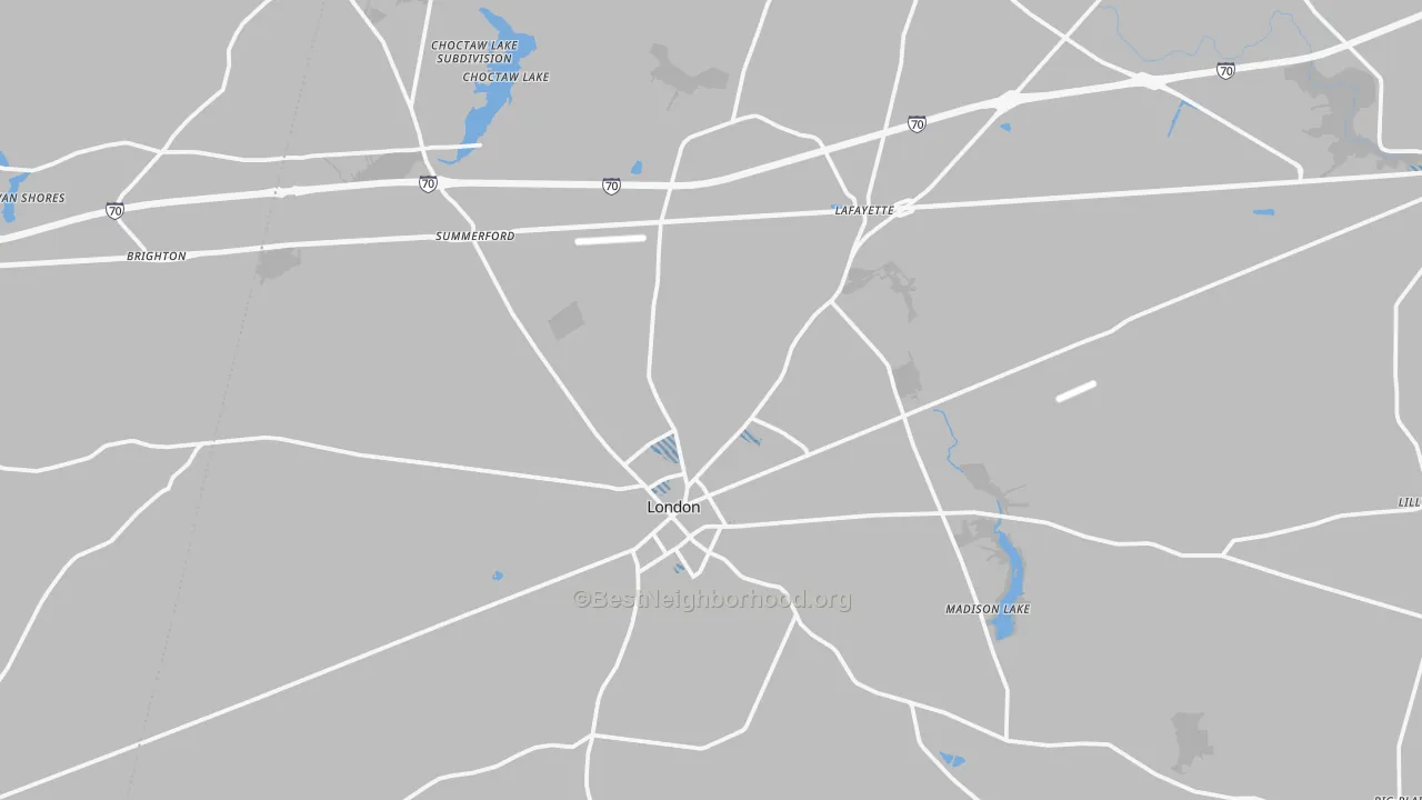 Transit Grade map of 43140, OH