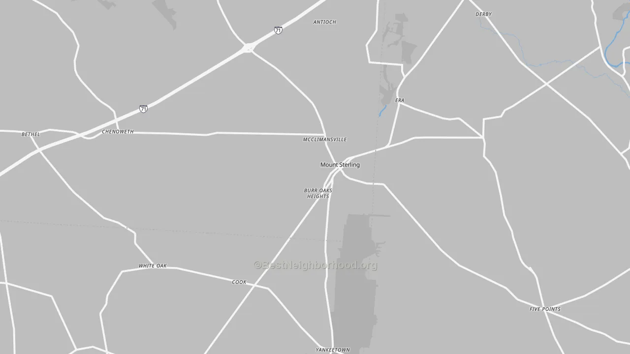 Transit Grade map of 43143, OH