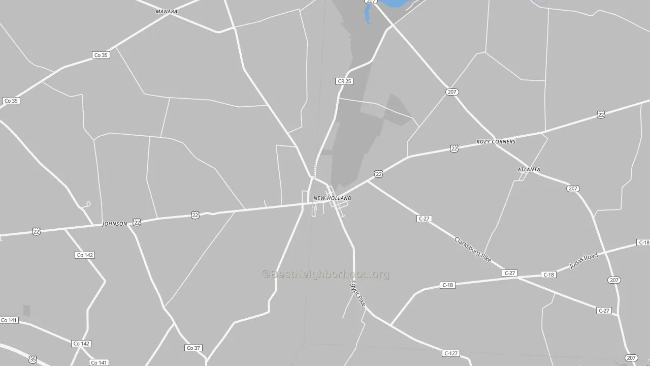 Transit Grade map of 43145, OH