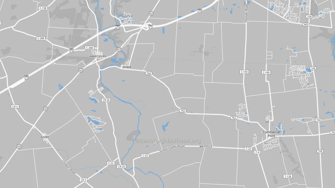 Transit Grade map of 43146, OH