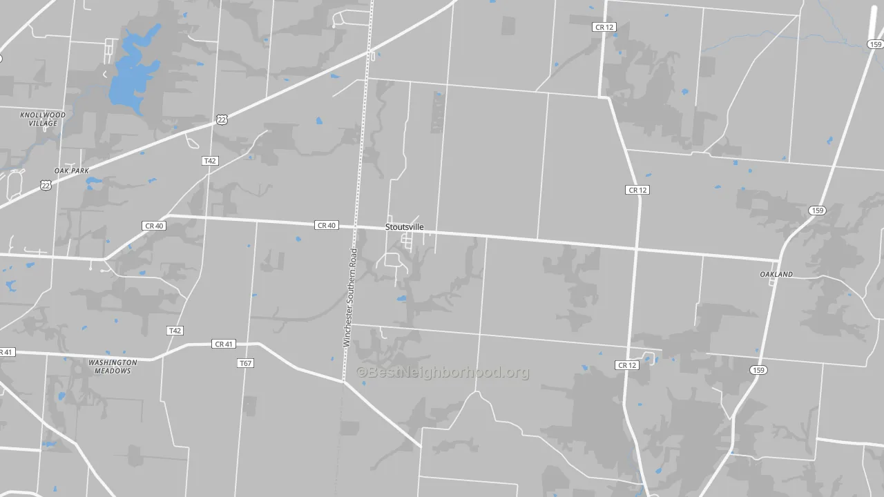 Transit Grade map of 43154, OH