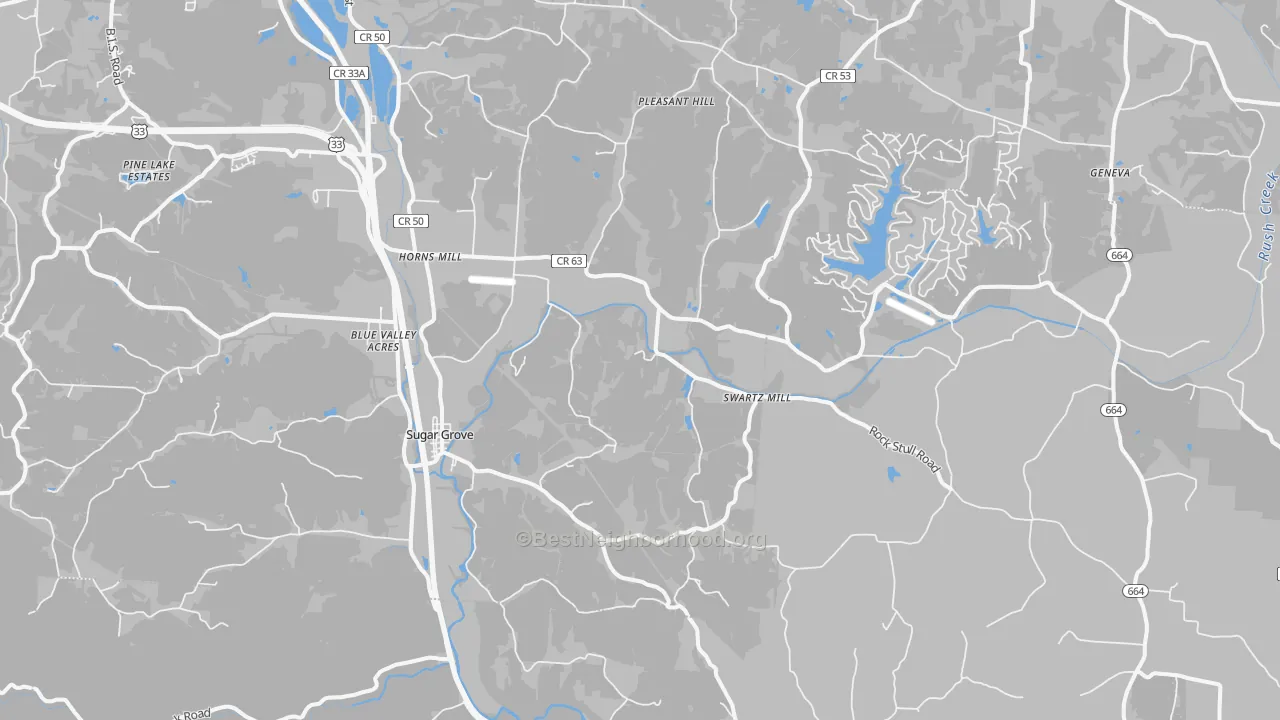 Transit Grade map of 43155, OH