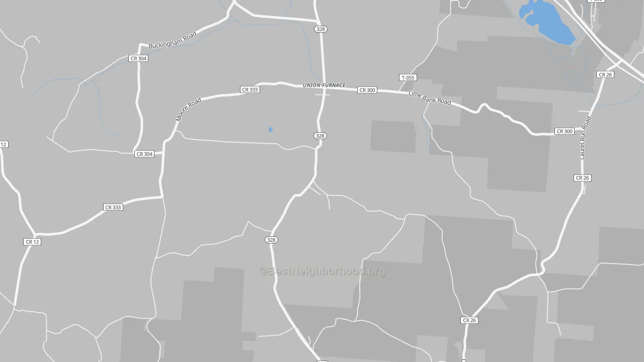 Transit Grade map of 43158, OH