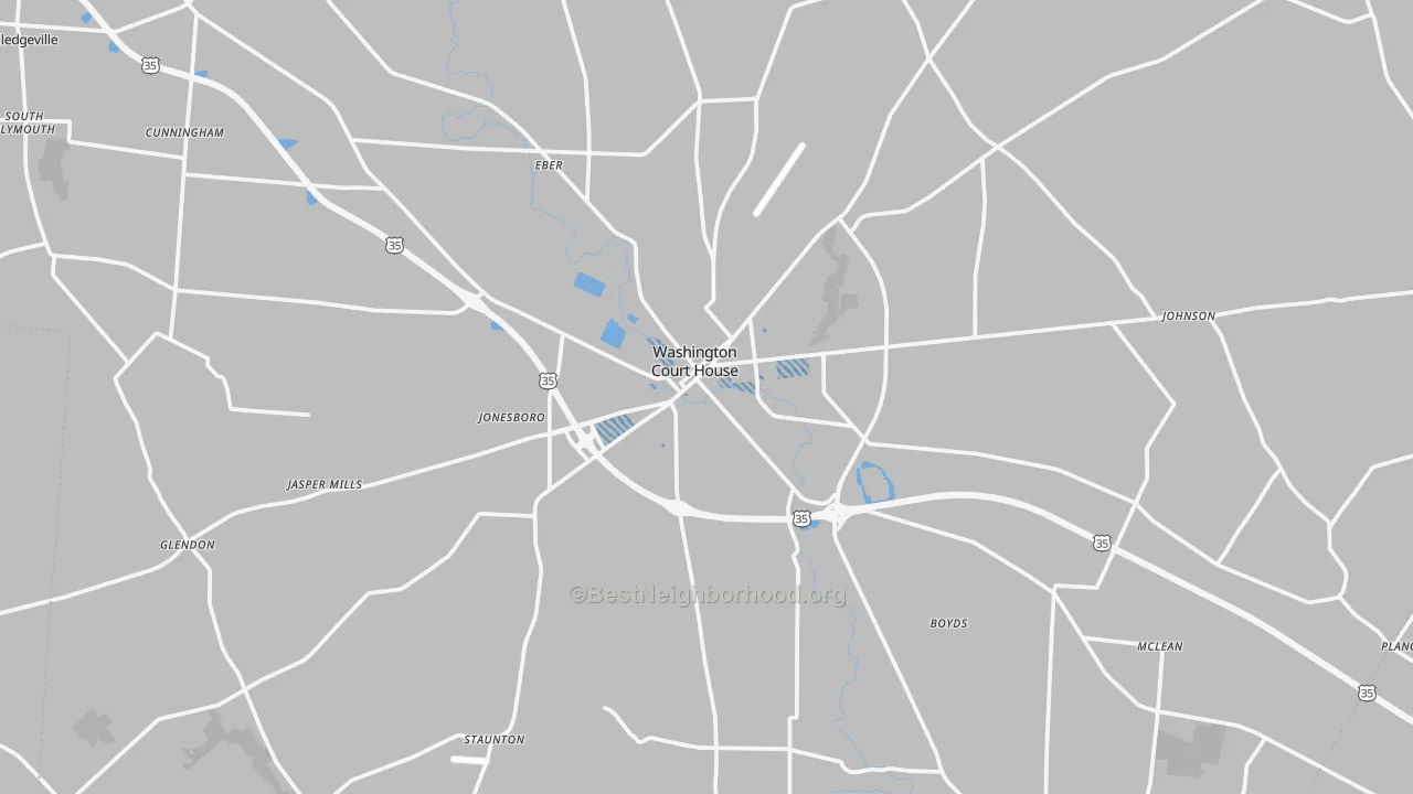 Transit Grade map of 43160, OH