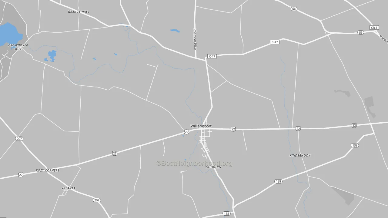 Transit Grade map of 43164, OH