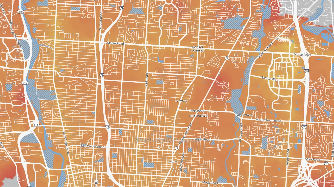 Transit Grade map of 43224, OH