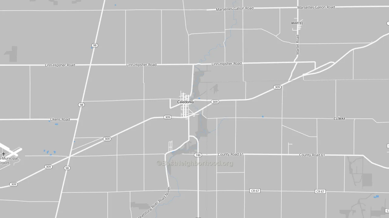 Transit Grade map of 43314, OH