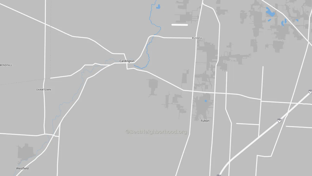 Transit Grade map of 43315, OH