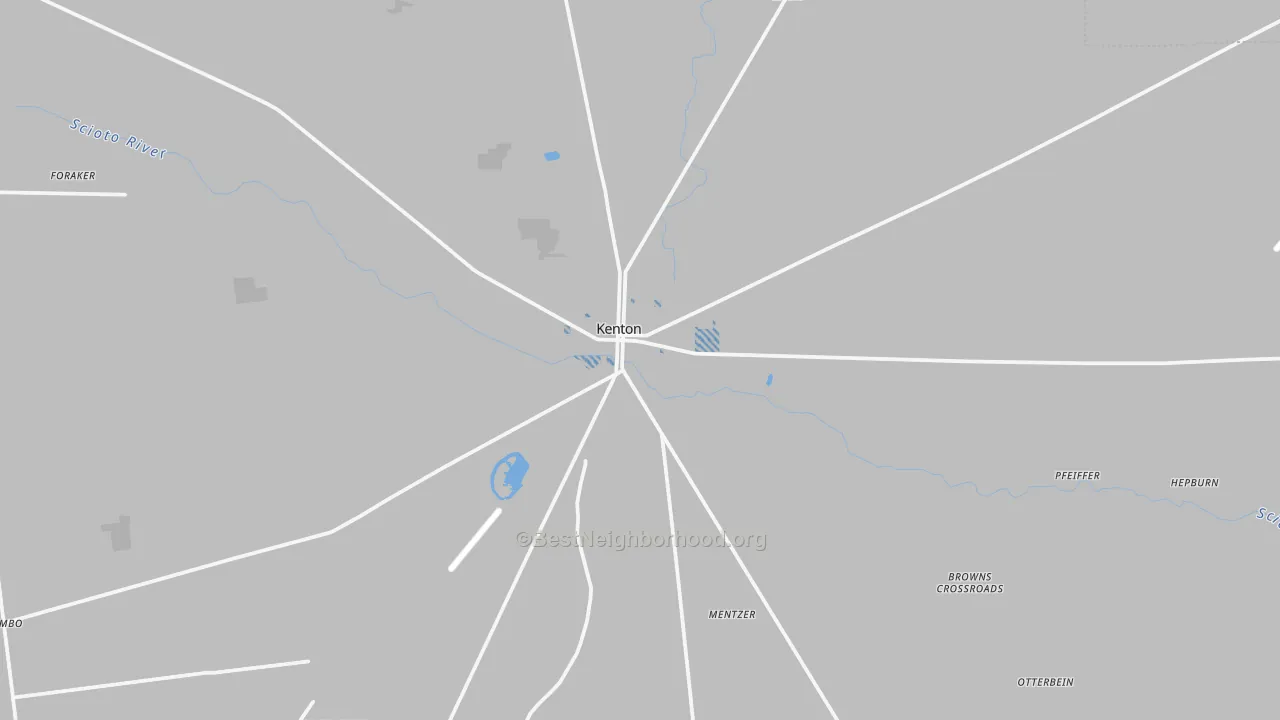 Transit Grade map of 43326, OH