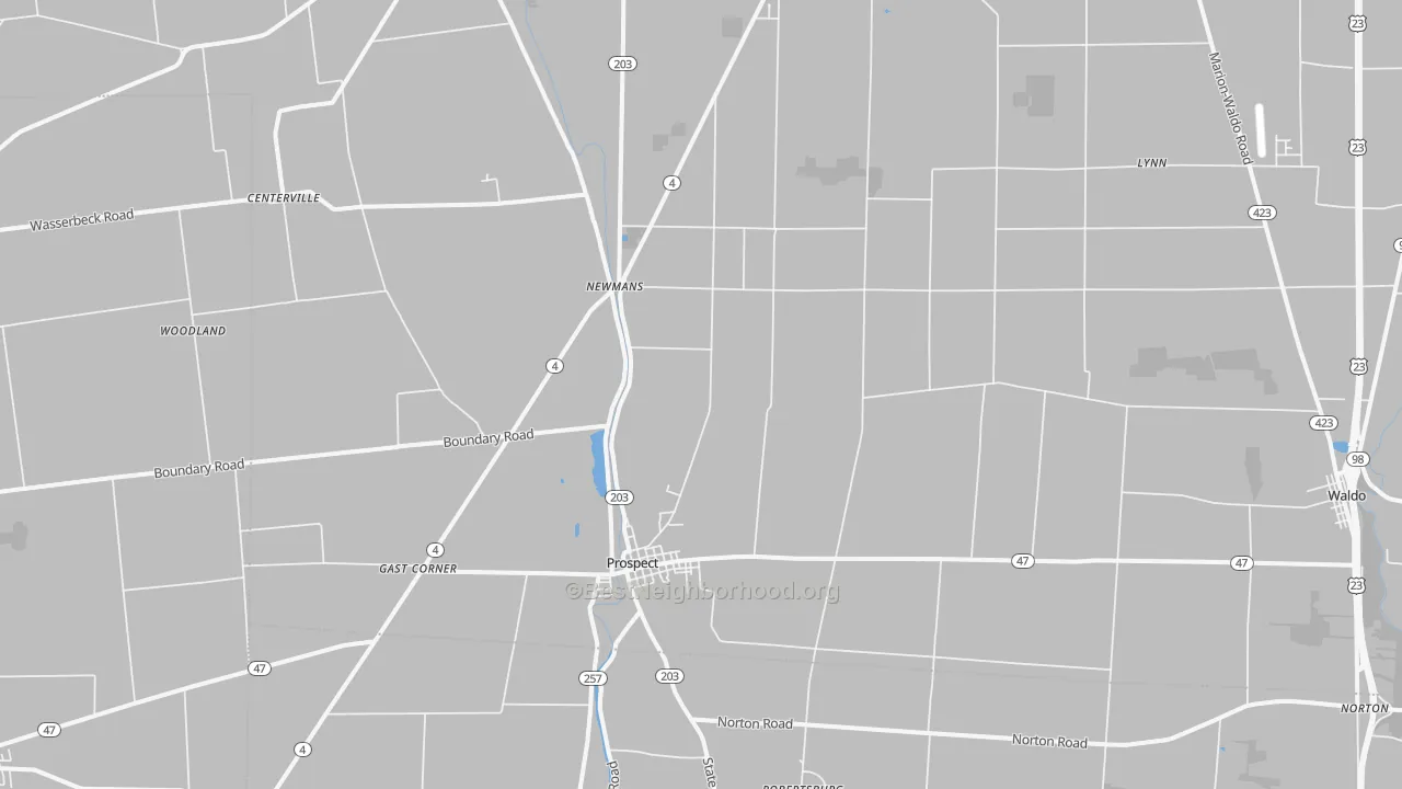 Transit Grade map of 43342, OH