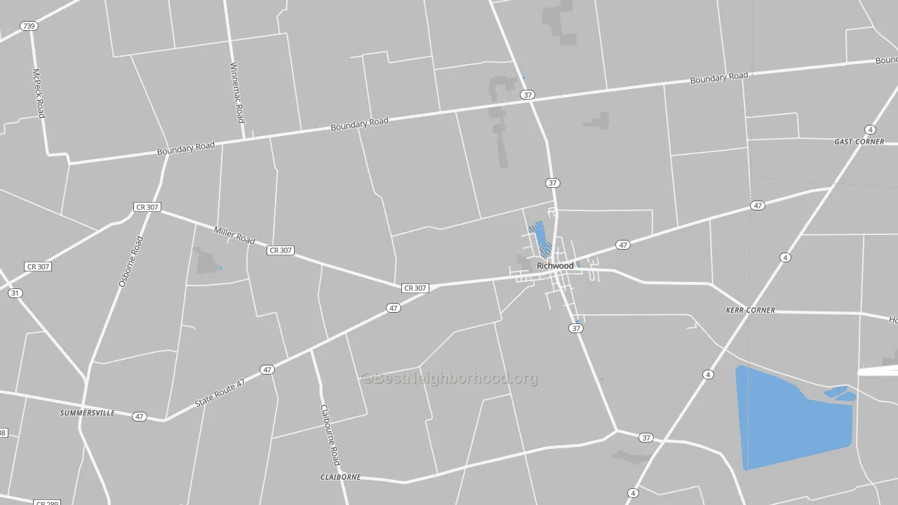 Transit Grade map of 43344, OH