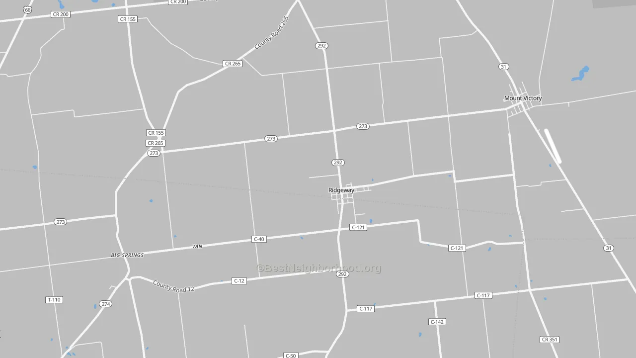 Transit Grade map of 43345, OH