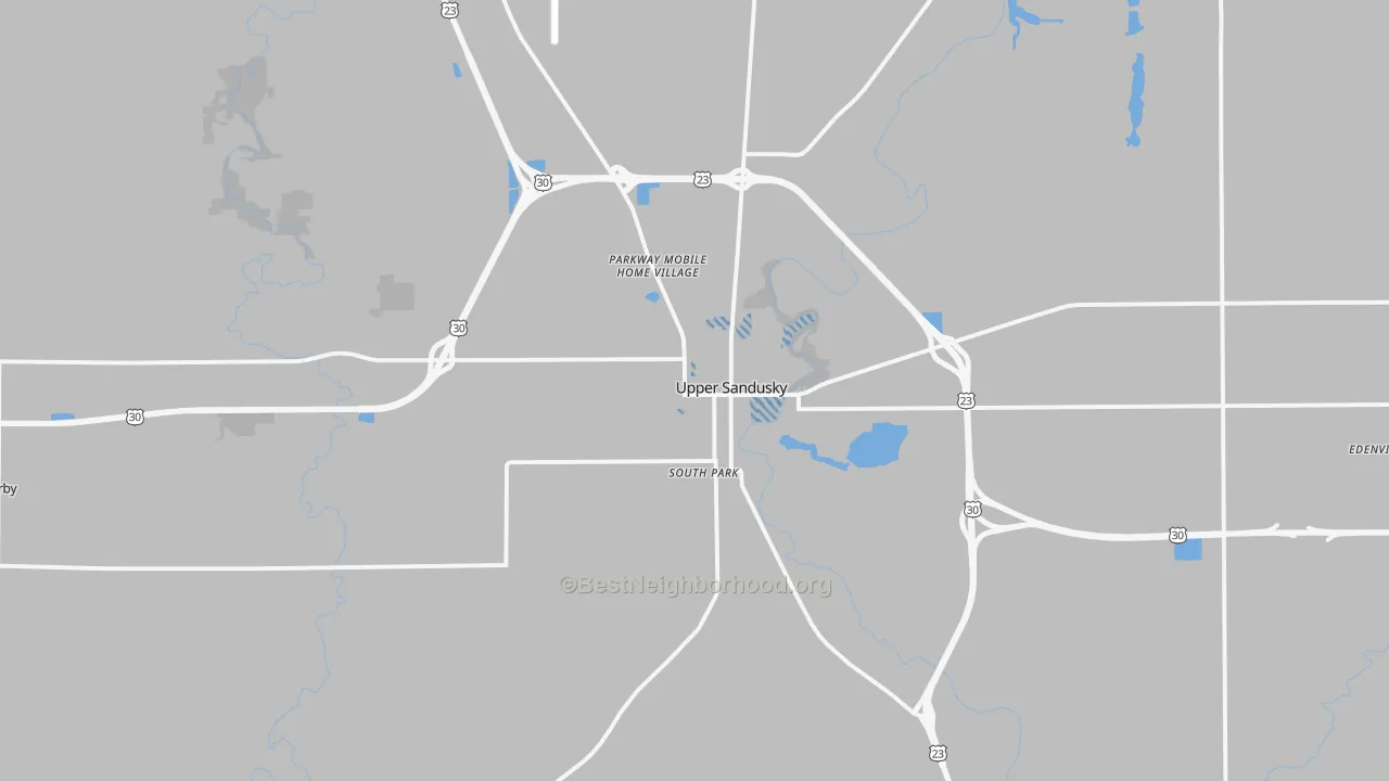 Transit Grade map of 43351, OH