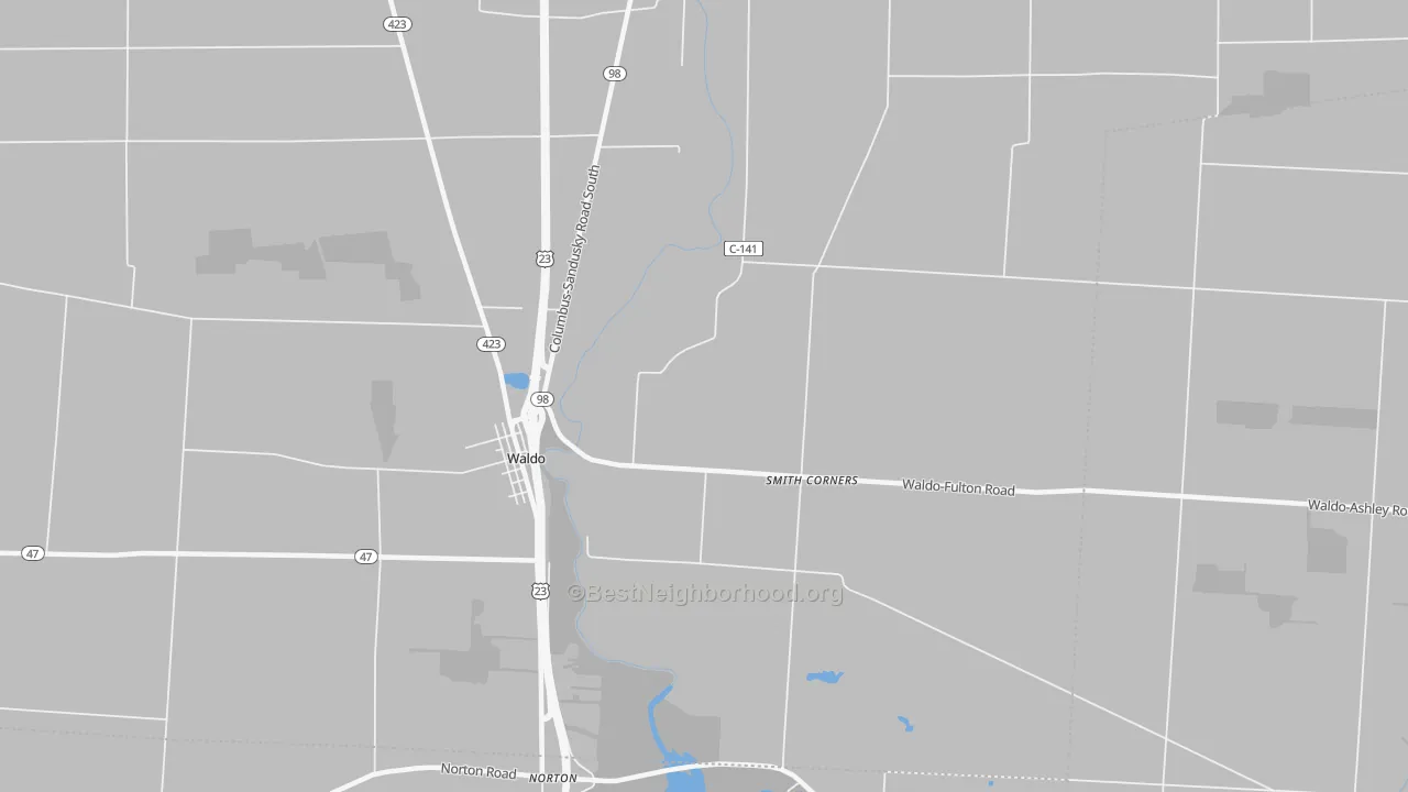 Transit Grade map of 43356, OH