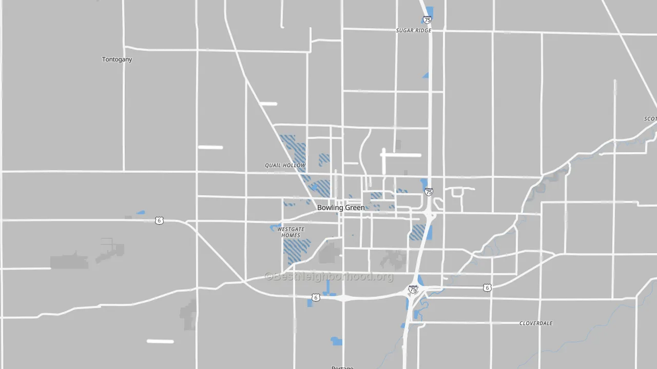 Transit Grade map of 43402, OH
