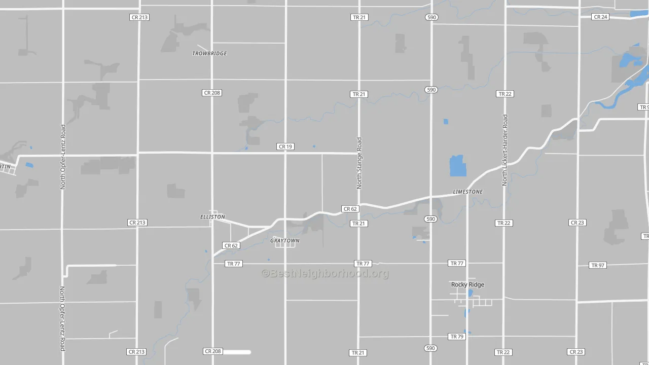 Transit Grade map of 43432, OH