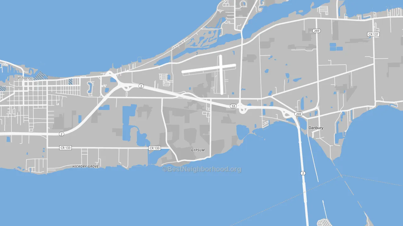 Transit Grade map of 43433, OH
