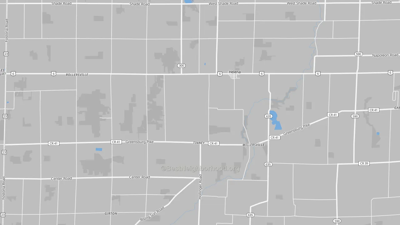 Transit Grade map of 43435, OH